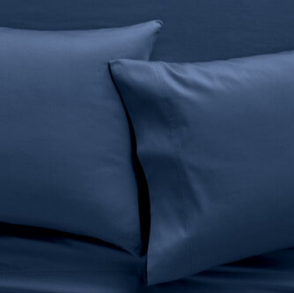 Sleep Number Luxurious Cotton Sheet Set - Deep Blue - Picture 1 of 4